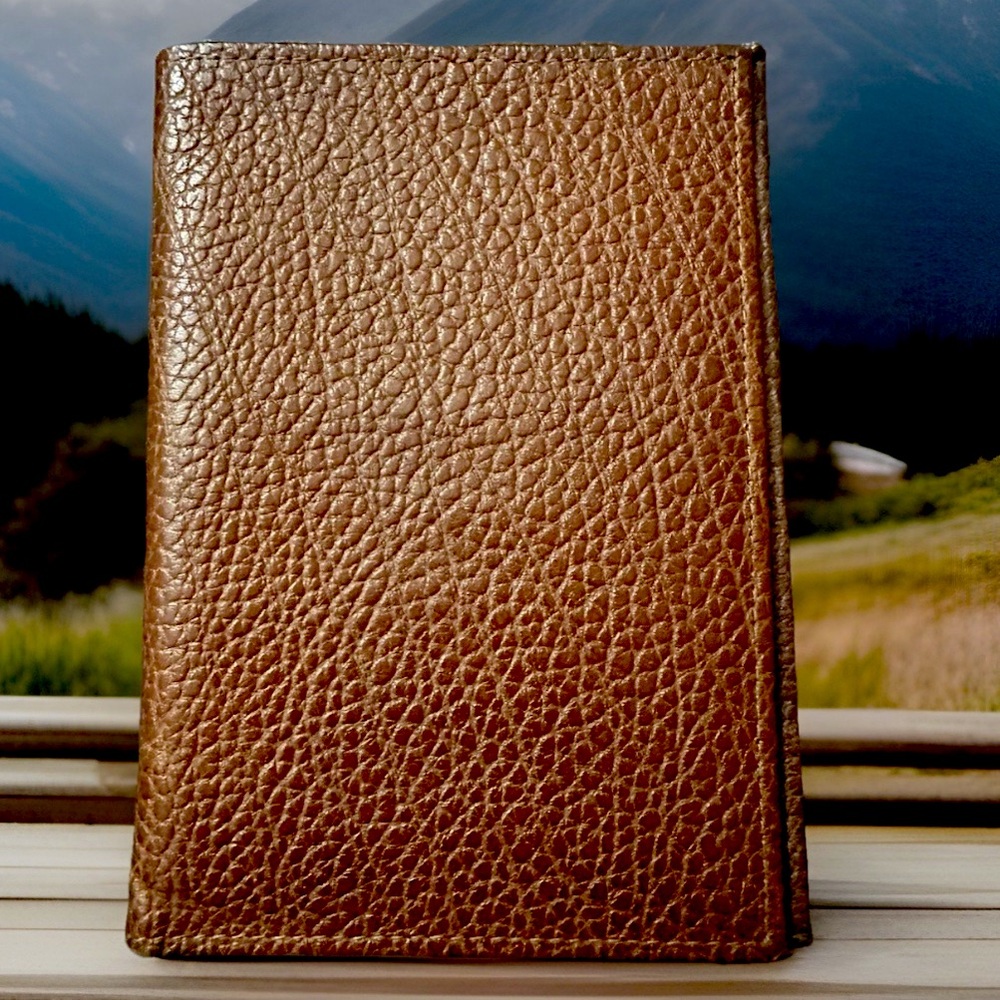 Vintage Torel Cowhide Brown Leather Slim Bifold Men’s Wallet 6X4” Excellent